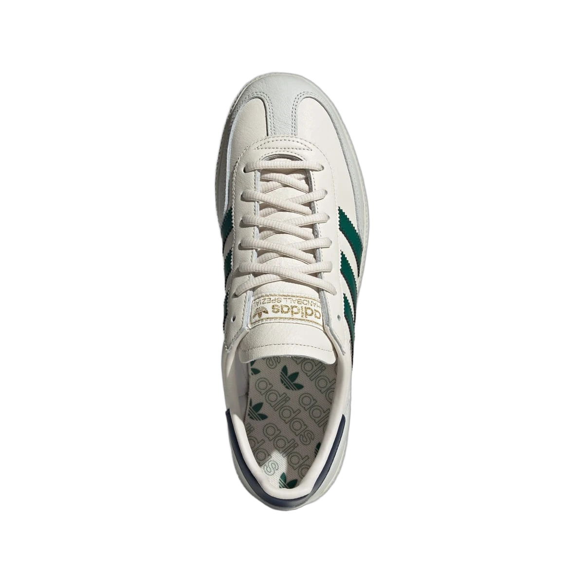 Overkicks - Adidas Handball Spezial Chalk White Collegiate Green Night Indigo (JH5451) - vista trasera