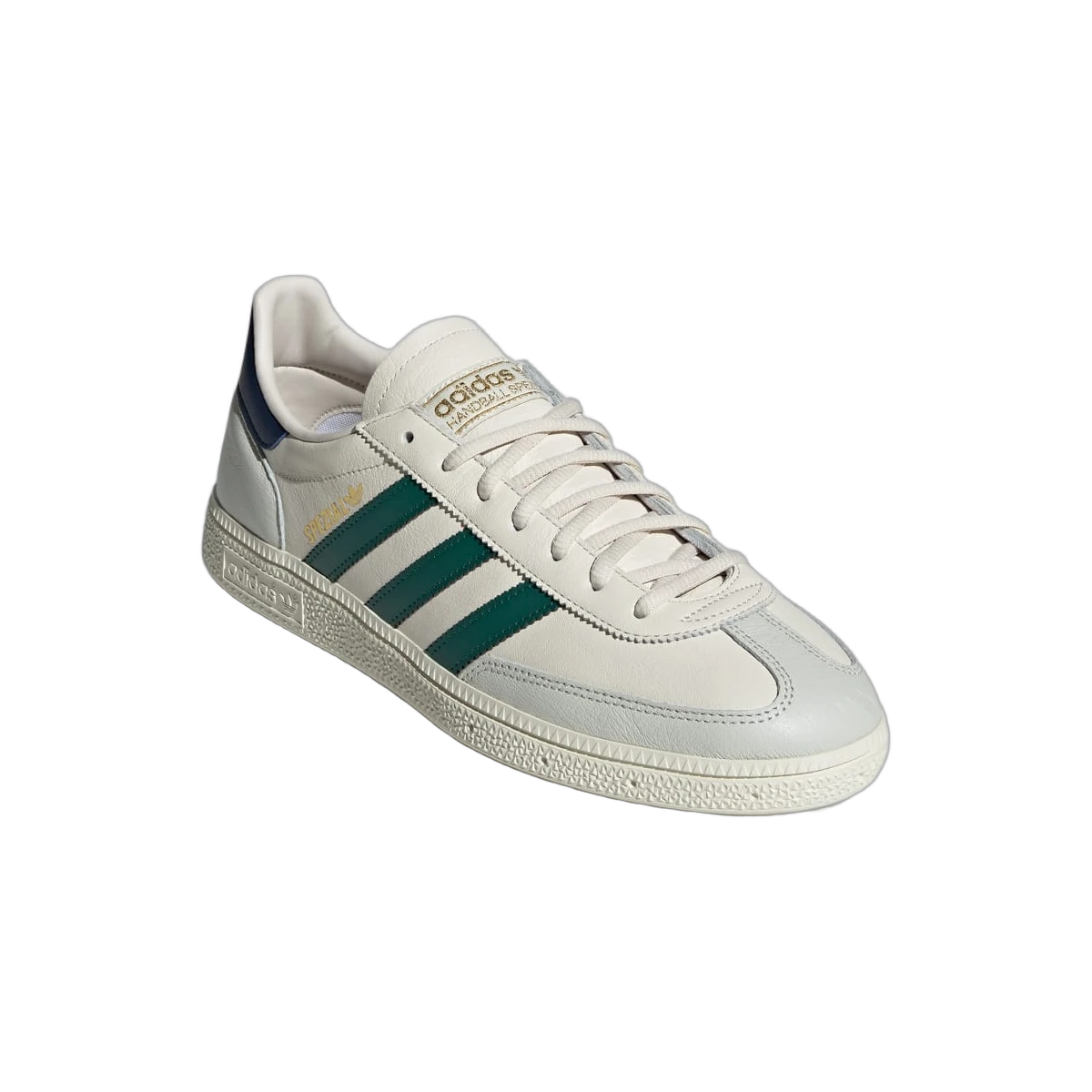 Overkicks - Adidas Handball Spezial Chalk White Collegiate Green Night Indigo (JH5451) - detalle suela