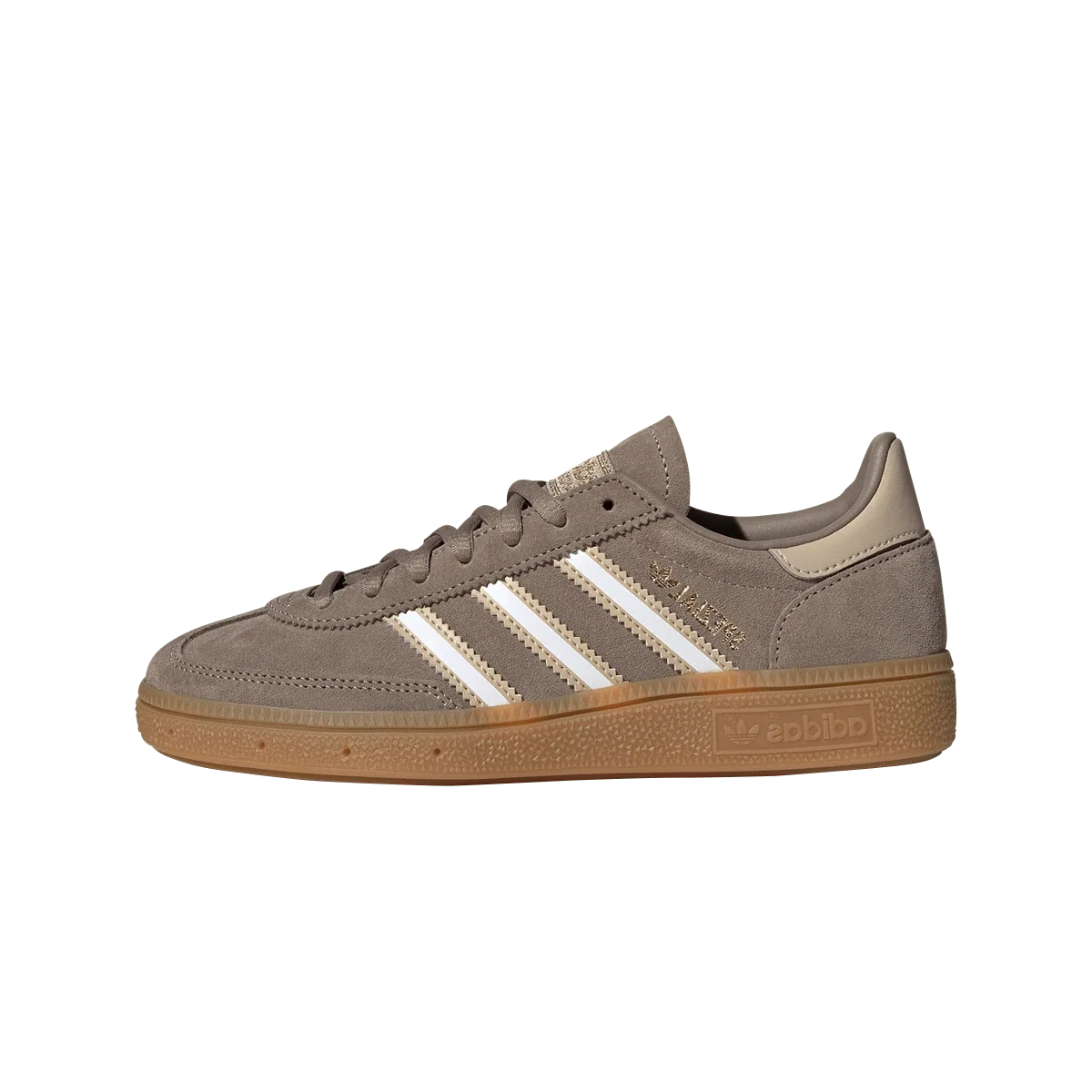 Overkicks - Adidas Handball Spezial Chalky Brown Cloud White Magic Beige (GS) (JI0453) - vista lateral