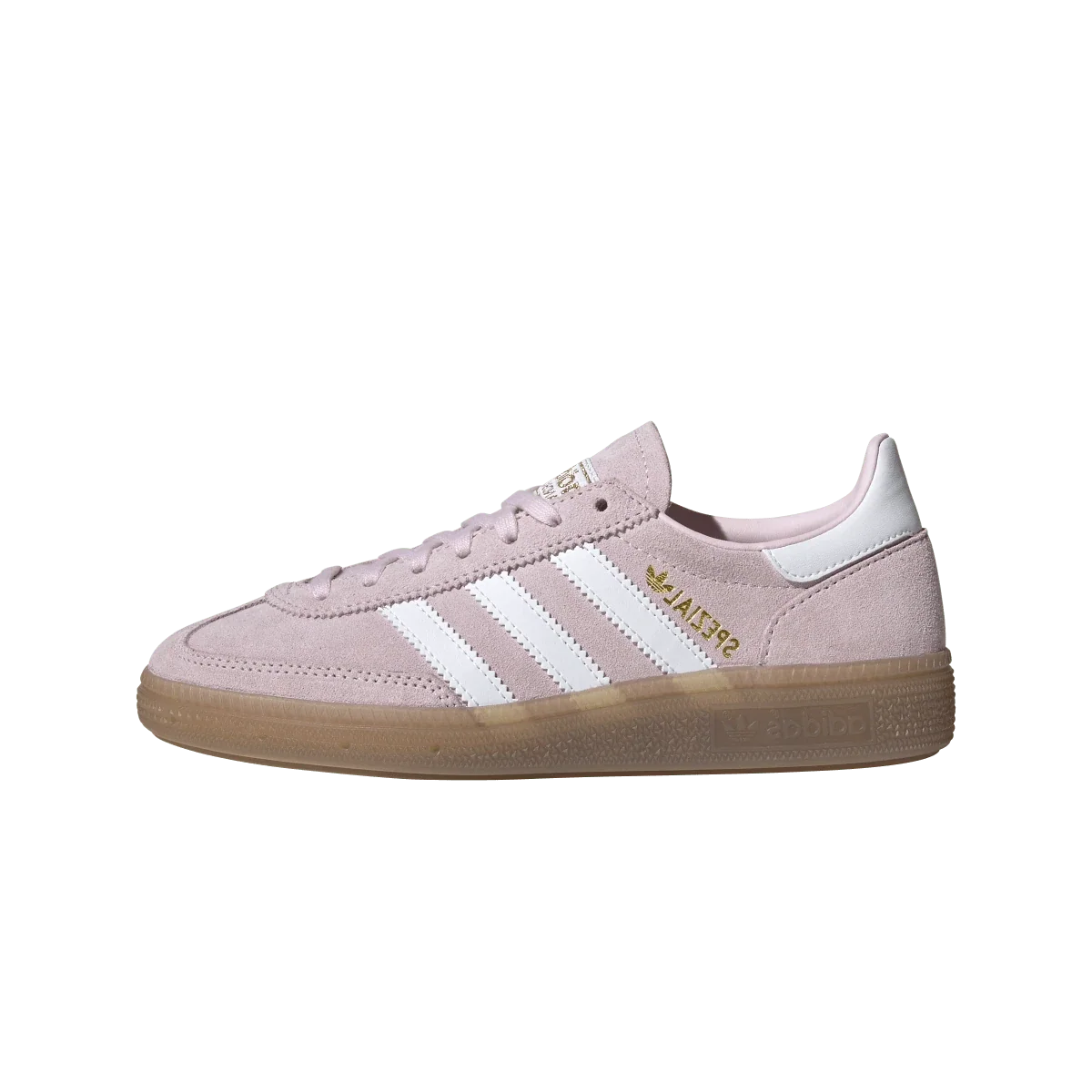 Overkicks - Adidas Handball Spezial Clear Pink Non Dyed Gum (GS) (JR2109) - vista lateral