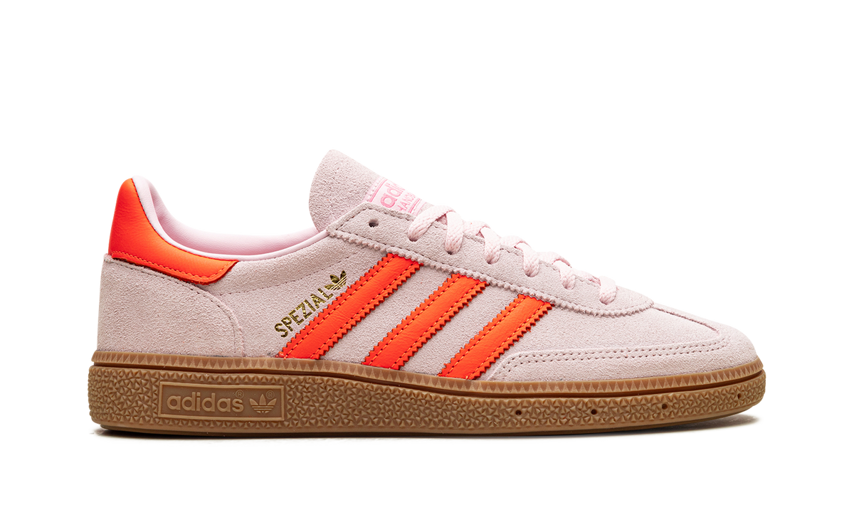 Overkicks - Adidas Handball Spezial Clear Pink Solar Orange (JS0250) - detalle talón