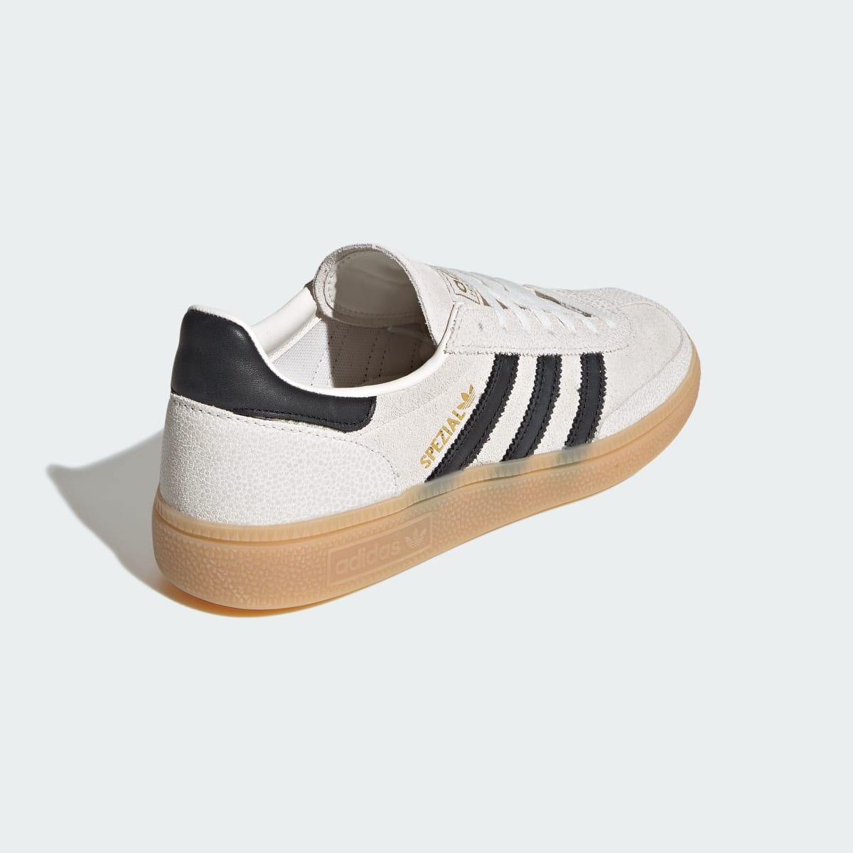 Overkicks - Adidas Handball Spezial Cloud White Black (KI2177) - detalle talón
