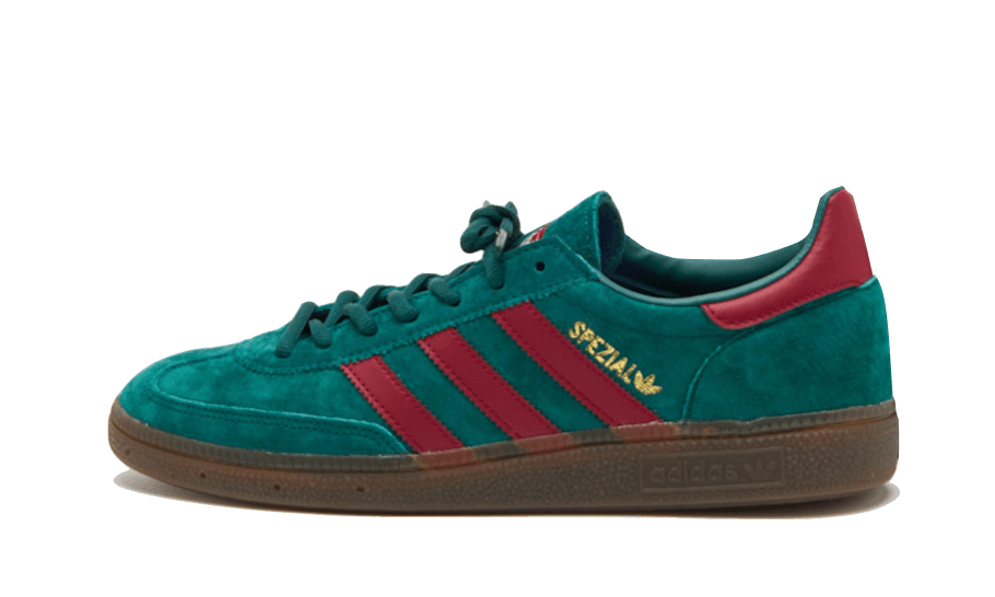 Overkicks - Adidas Handball Spezial Collegiate Green Burgundy (GX6989) - vista lateral
