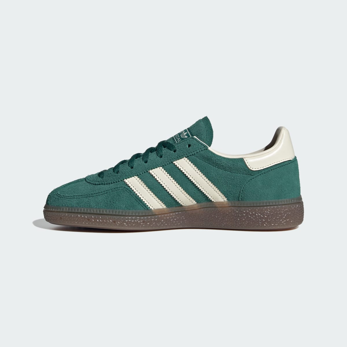Overkicks - Adidas Handball Spezial Collegiate Green Cream White (IH1509) - detalle talón