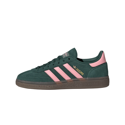 Overkicks - Adidas Handball Spezial Collegiate Green Pink Spark (IH1496) - vista lateral