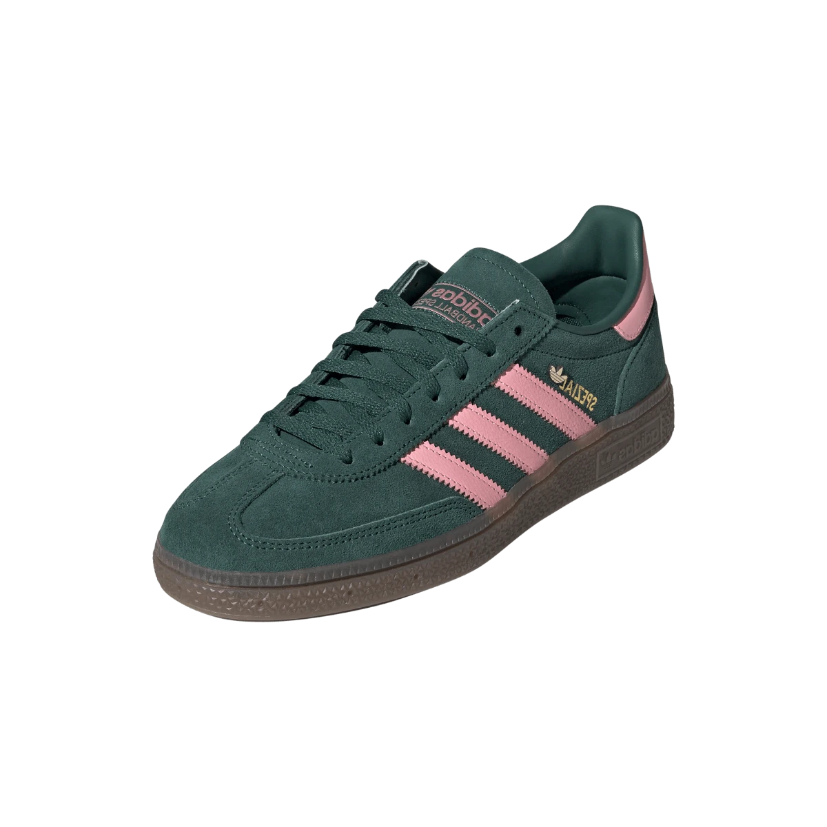 Overkicks - Adidas Handball Spezial Collegiate Green Pink Spark (IH1496) - vista trasera