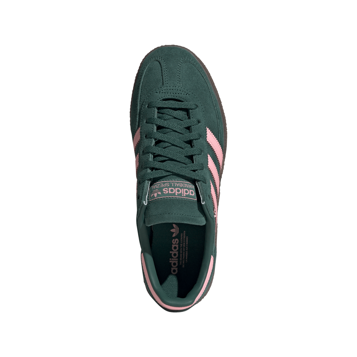 Overkicks - Adidas Handball Spezial Collegiate Green Pink Spark (IH1496) - par completo