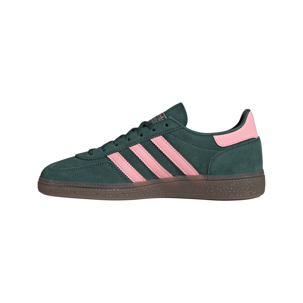 Overkicks - Adidas Handball Spezial Collegiate Green Pink Spark (IH1496) - detalle talón