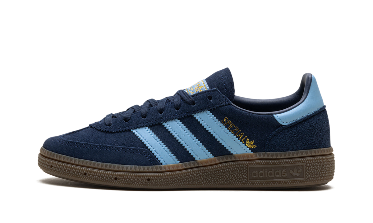 Overkicks - Adidas Handball Spezial Collegiate Navy Clear Sky Gum (IH8011) - vista lateral