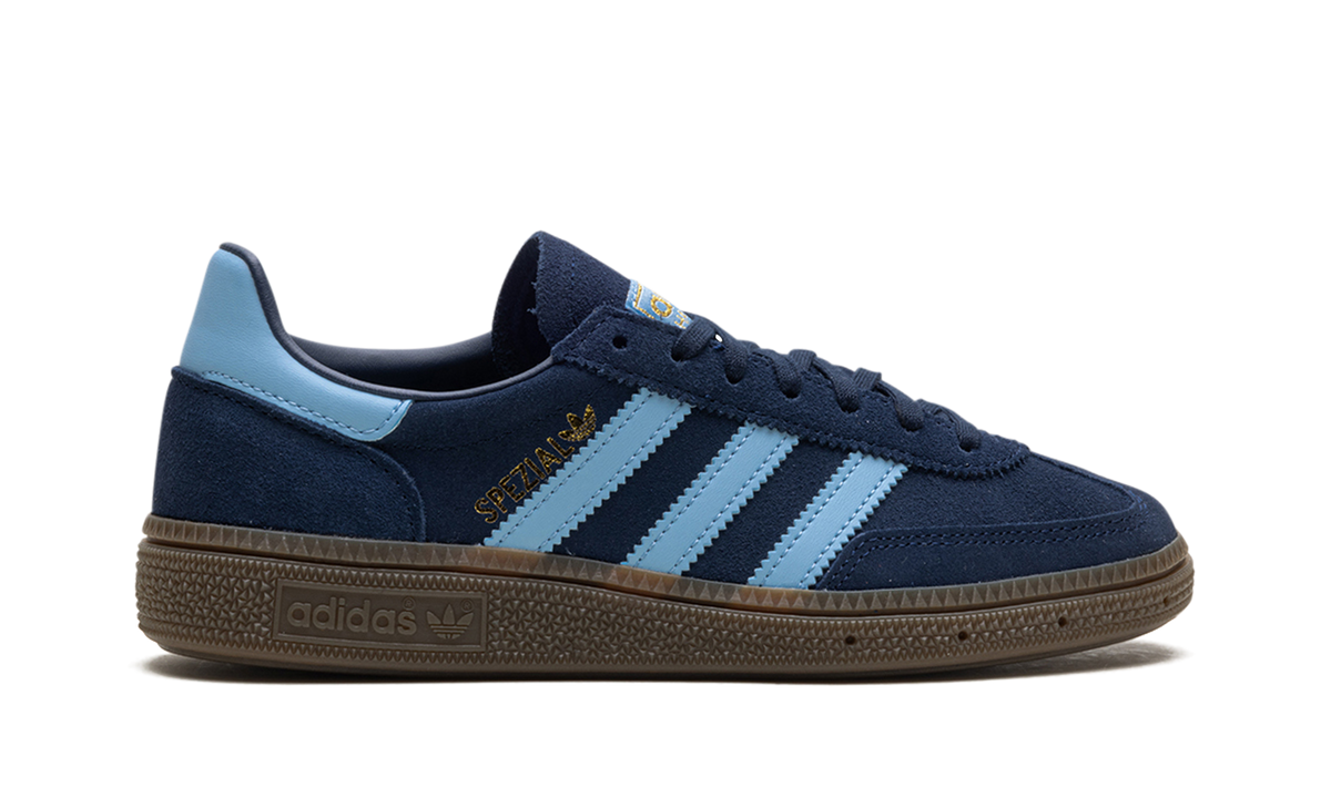 Overkicks - Adidas Handball Spezial Collegiate Navy Clear Sky Gum (IH8011) - detalle talón