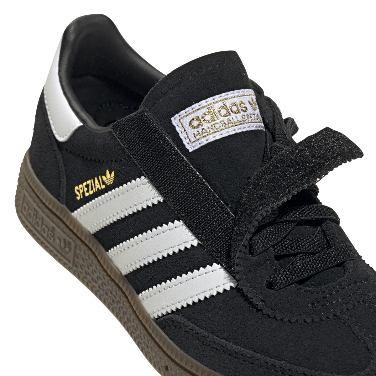 Overkicks - Adidas Handball Spezial Comfort Closure Core Black Cloud White Gum (PS) (JQ6382) - imagen 9