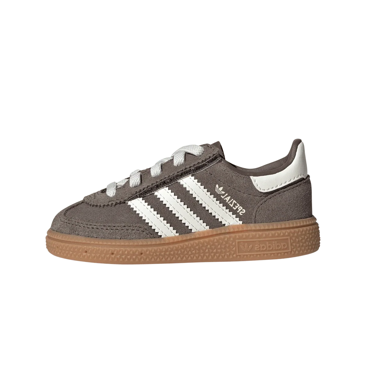 Overkicks - Adidas Handball Spezial Comfort Closure Earth Strata Off White (TD) (KI3944) - vista lateral