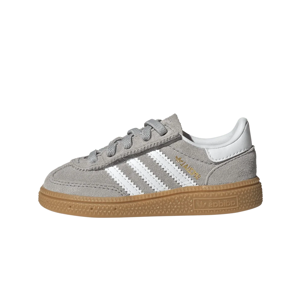 Overkicks - Adidas Handball Spezial Comfort Closure Grey Two White Gum (TD) (JQ1993) - vista lateral