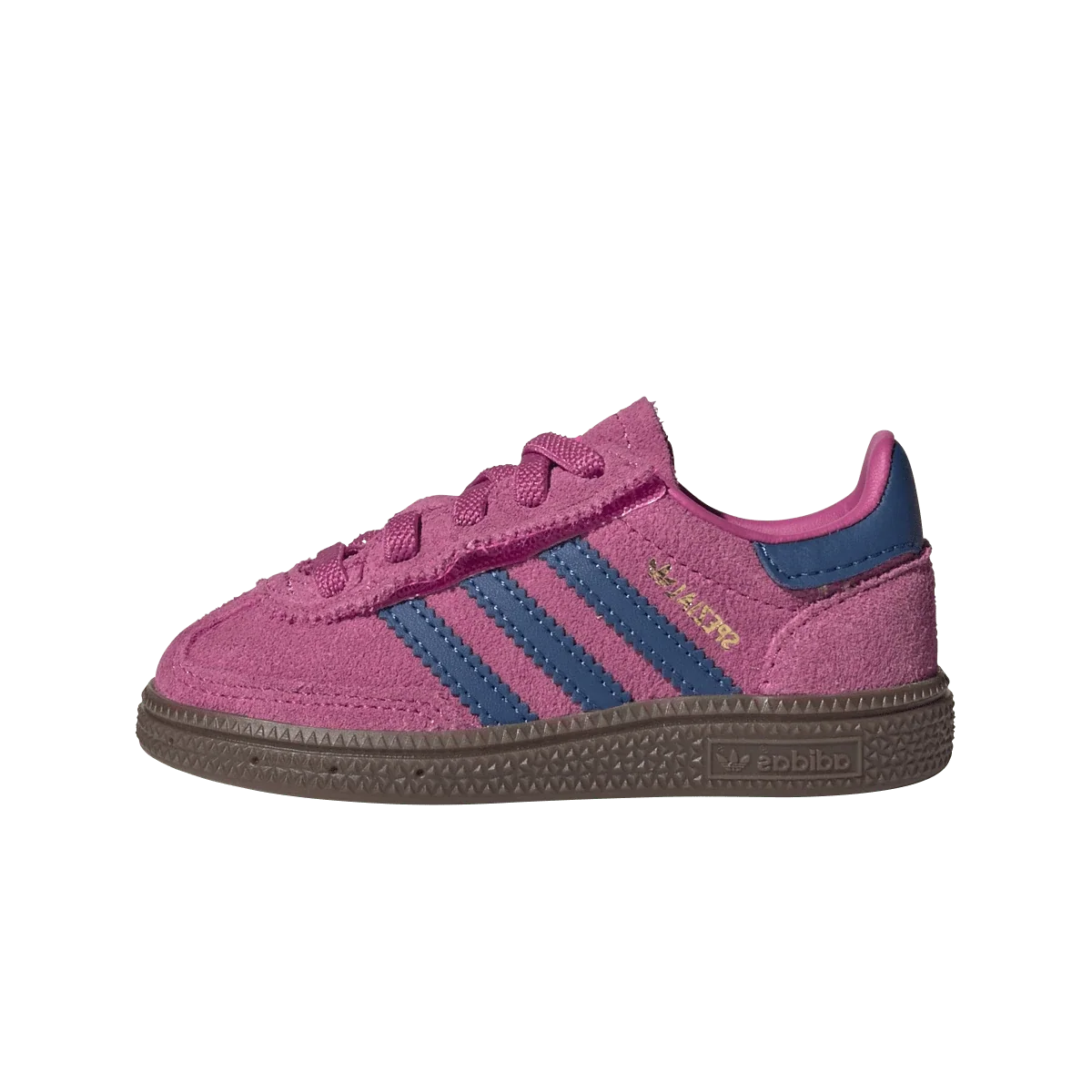 Overkicks - Adidas Handball Spezial Comfort Closure Shock Pink Dark Marine (TD) (JP9573) - vista lateral