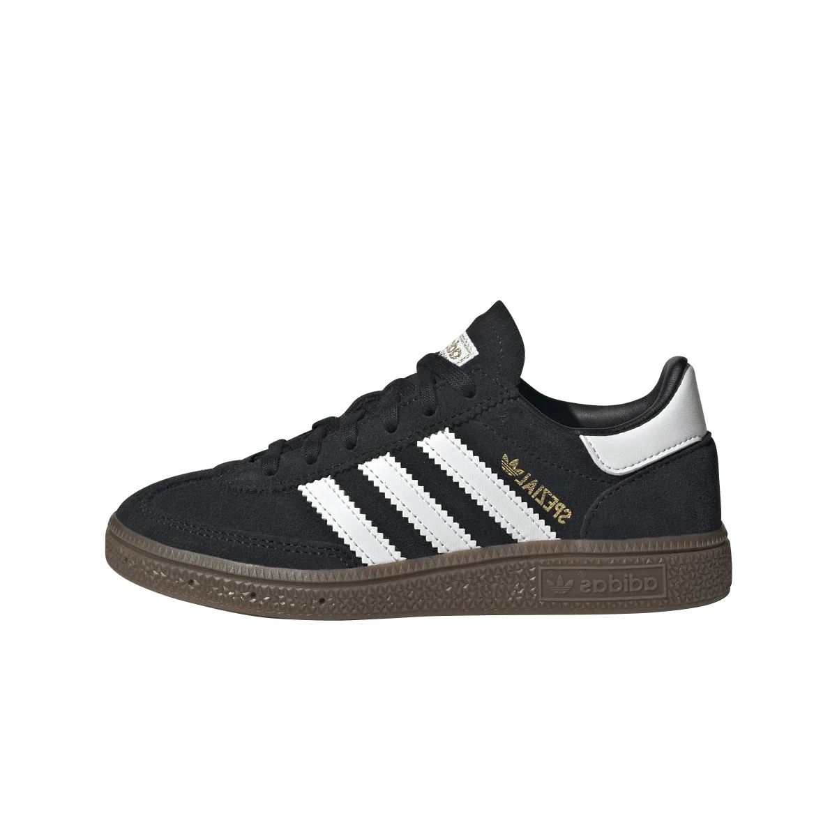 Overkicks - Adidas Handball Spezial Core Black Cloud White (PS) (JI2894) - vista lateral
