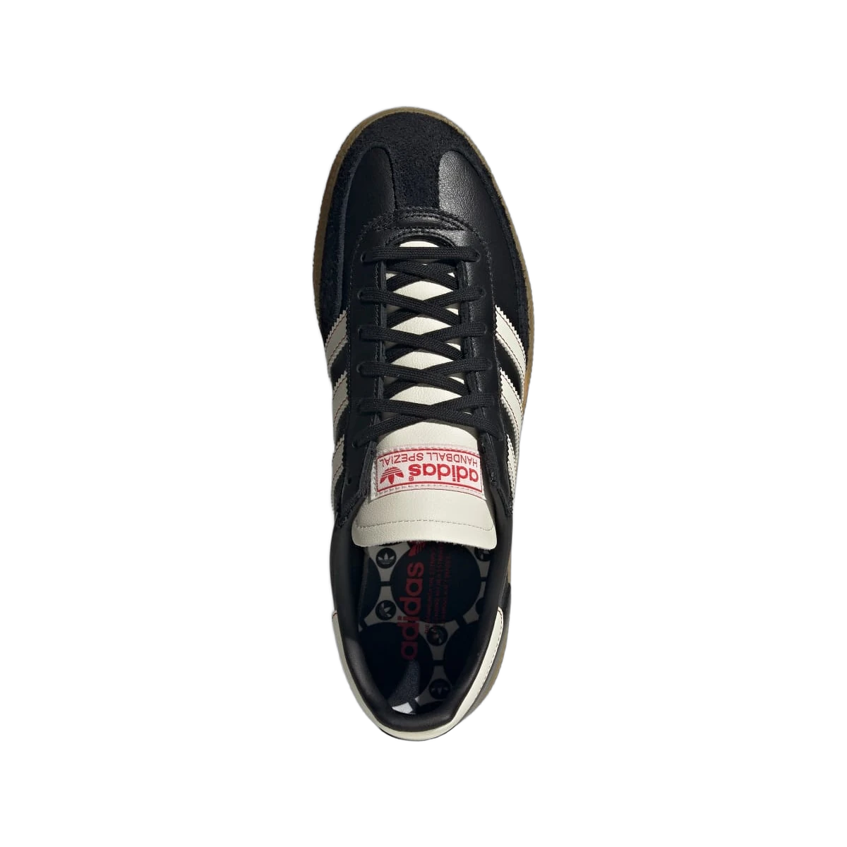 Overkicks - Adidas Handball Spezial Core Black Off White Red (JH6397) - vista trasera
