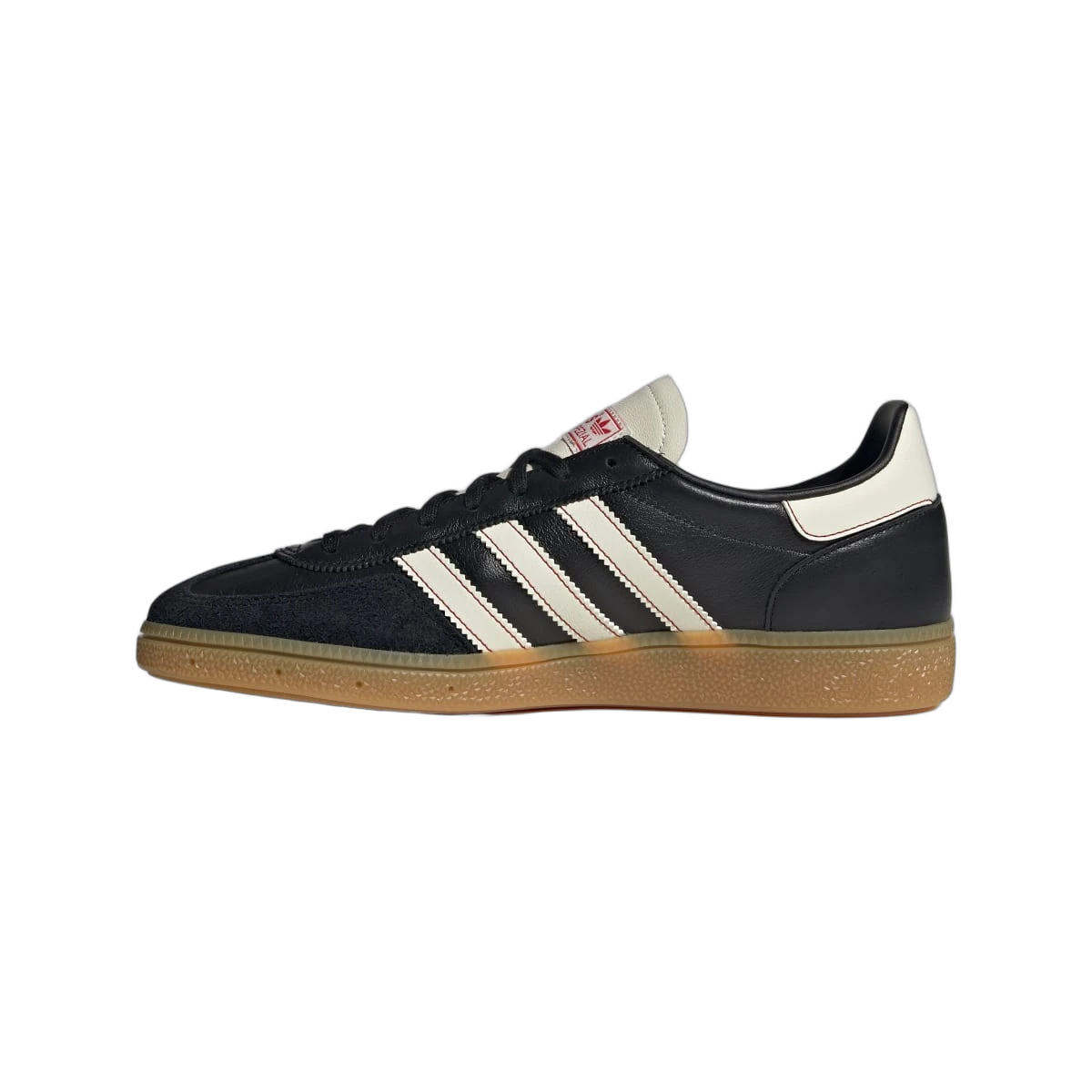 Overkicks - Adidas Handball Spezial Core Black Off White Red (JH6397) - detalle talón
