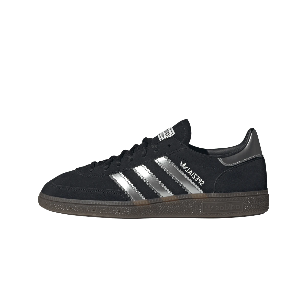 Overkicks - Adidas Handball Spezial Core Black Silver Metallic (JP5356) - vista lateral