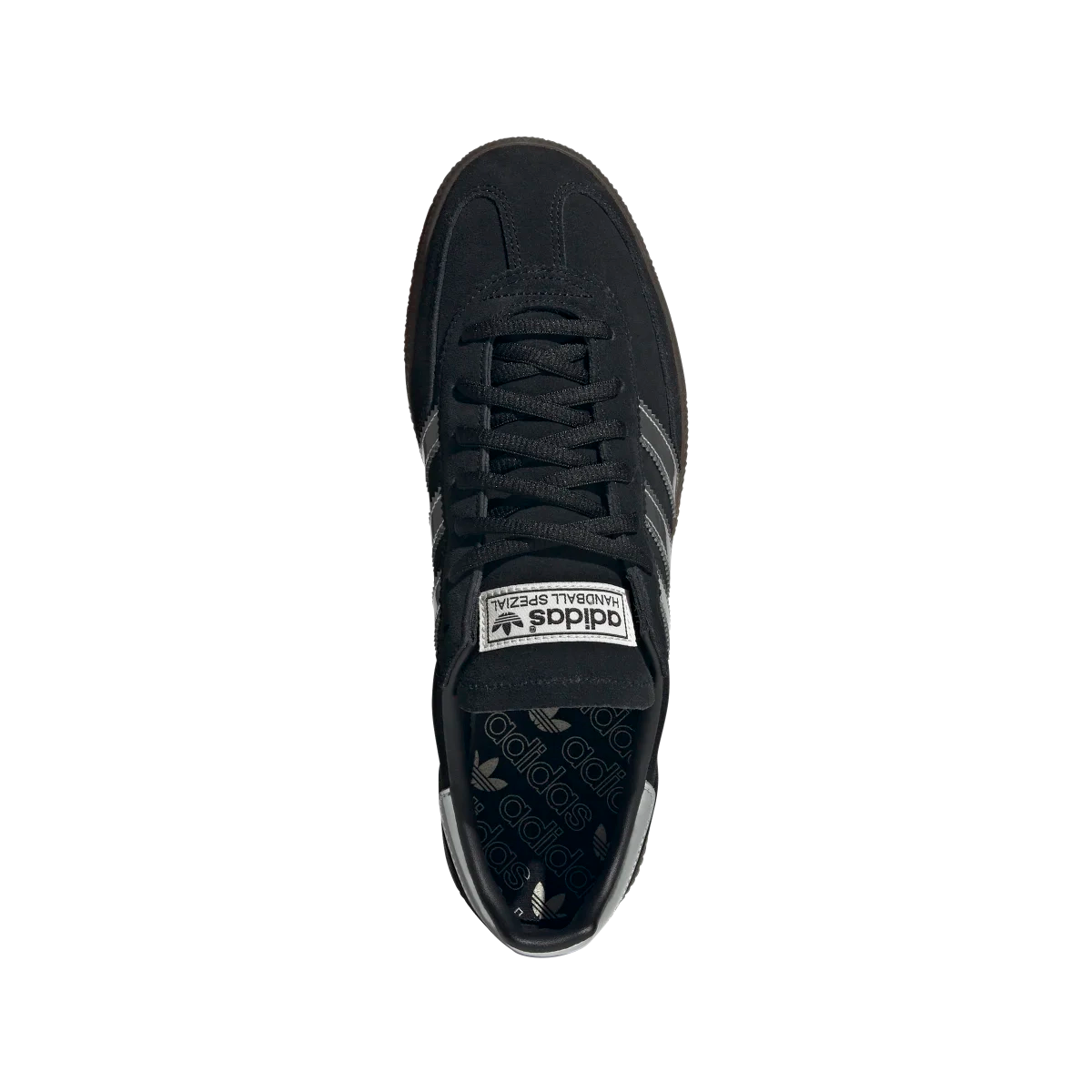 Overkicks - Adidas Handball Spezial Core Black Silver Metallic (JP5356) - par completo