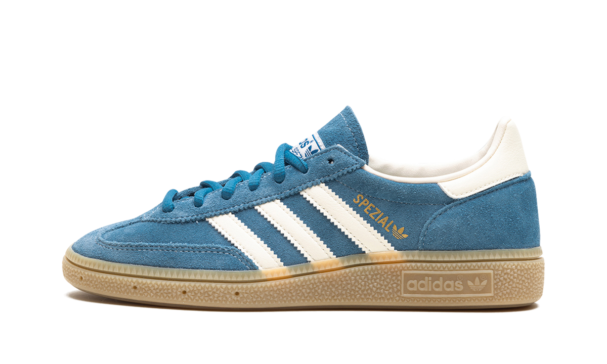 Overkicks - Adidas Handball Spezial Core Blue Cream White Gum (IG6194) - vista lateral