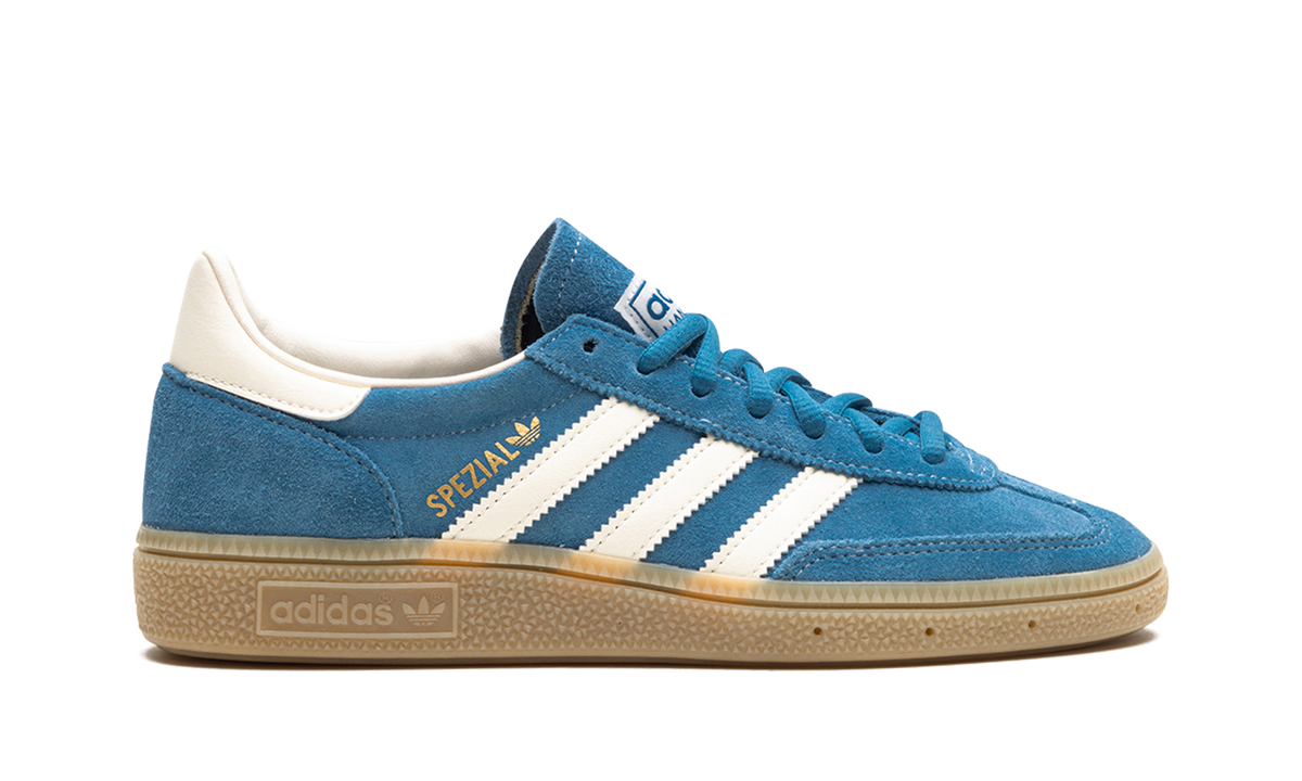 Overkicks - Adidas Handball Spezial Core Blue Cream White Gum (IG6194) - detalle talón