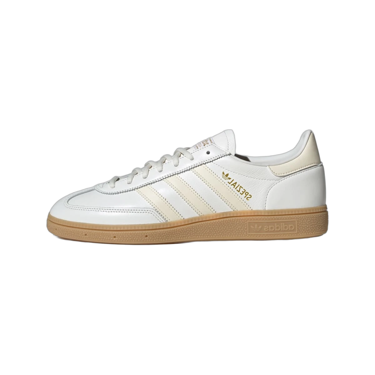 Overkicks - Adidas Handball Spezial Core White Wonder White Gum (JS3867) - vista lateral