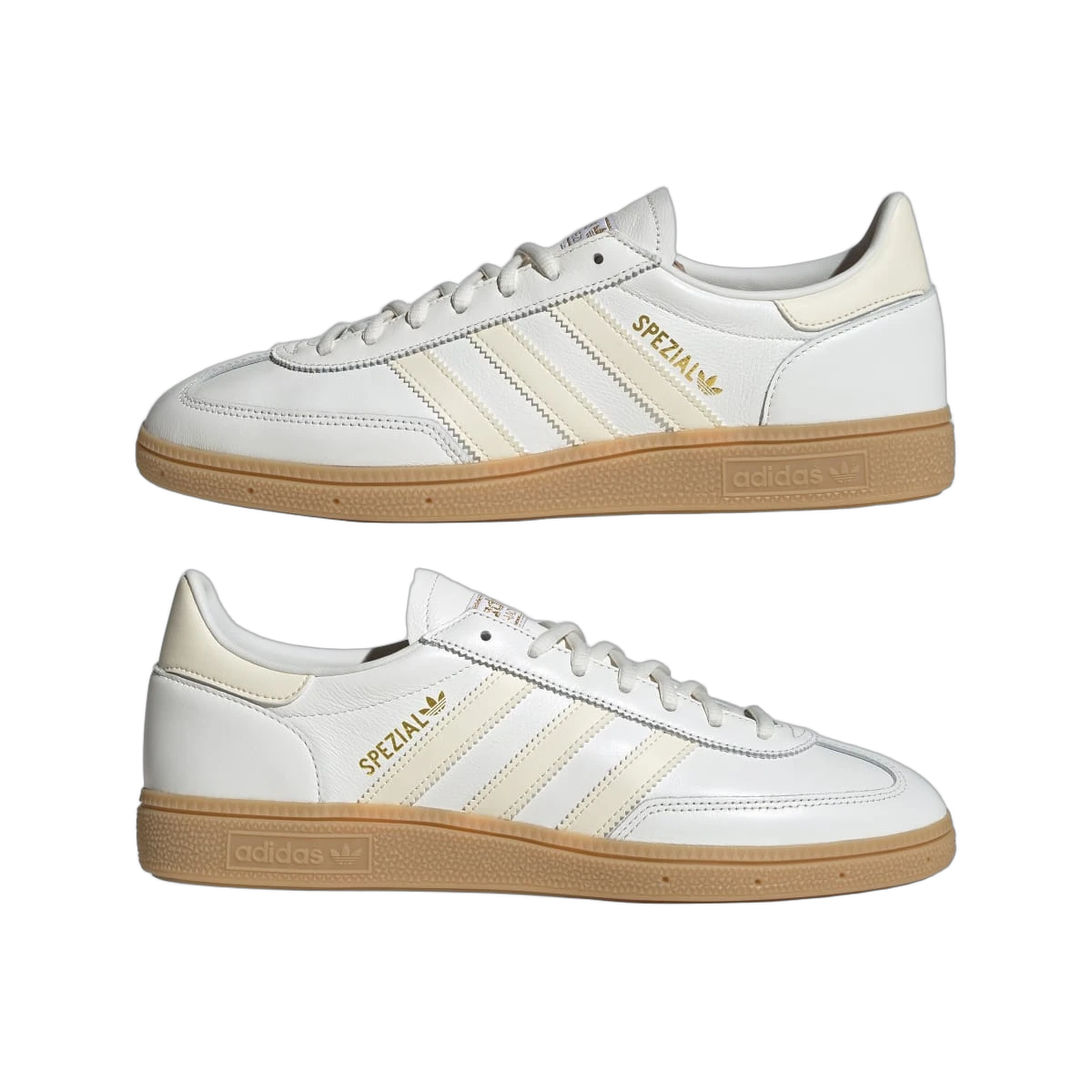 Overkicks - Adidas Handball Spezial Core White Wonder White Gum (JS3867) - detalle lateral interior