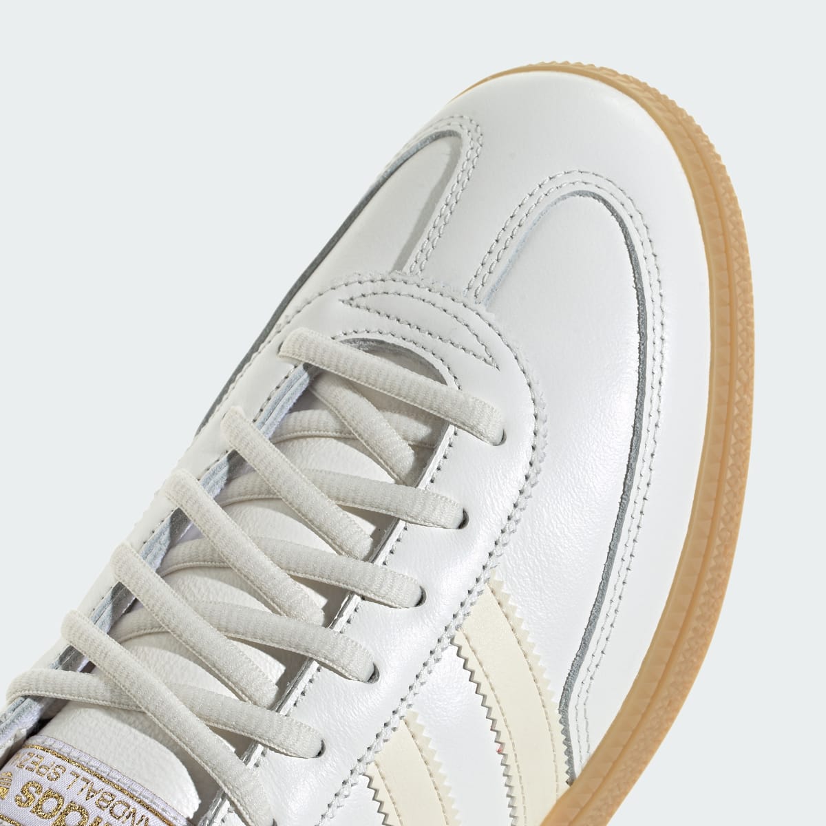 Overkicks - Adidas Handball Spezial Core White Wonder White Gum (JS3867) - detalle