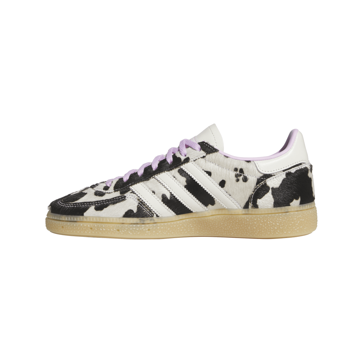 Overkicks - Adidas Handball Spezial Cow Print Bliss Lilac (KJ0090) - detalle talón