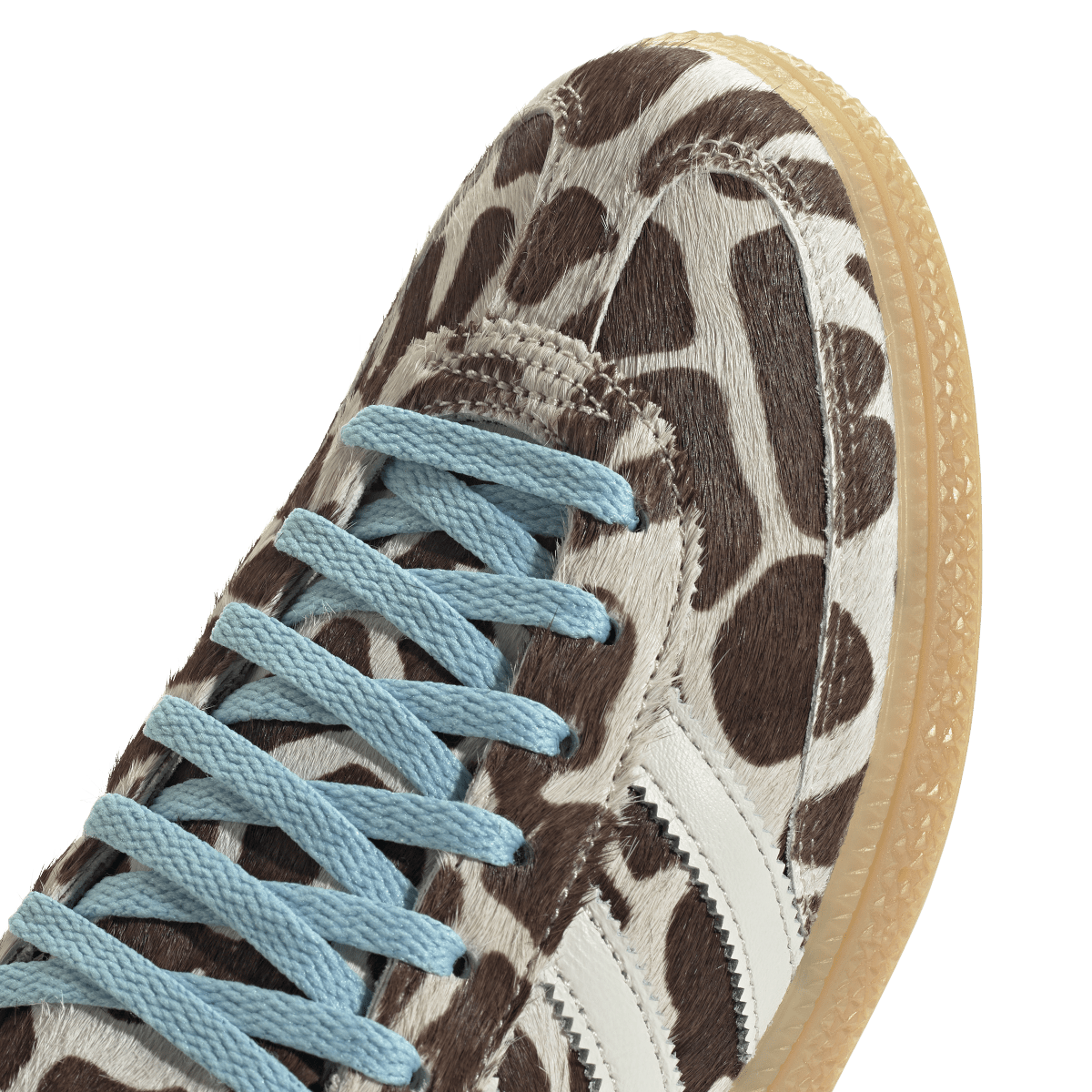 Overkicks - Adidas Handball Spezial Cow Print Crystal Linen (KI6677) - detalle lateral interior