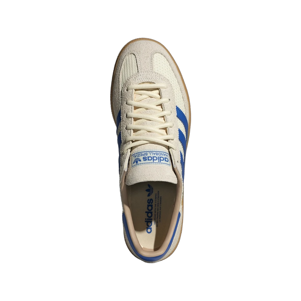Overkicks - Adidas Handball Spezial Cream White Blue Warm Sandstone (JS3865) - vista trasera
