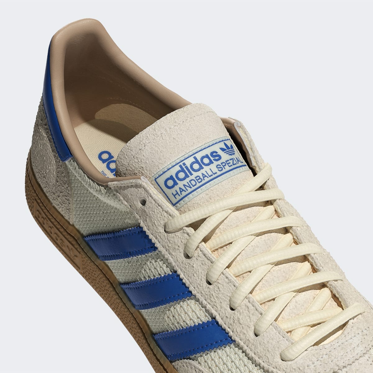 Overkicks - Adidas Handball Spezial Cream White Blue Warm Sandstone (JS3865) - detalle