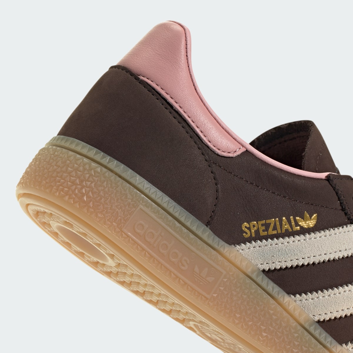 Overkicks - Adidas Handball Spezial Dark Brown Wonder Mauve (JR0852) - detalle