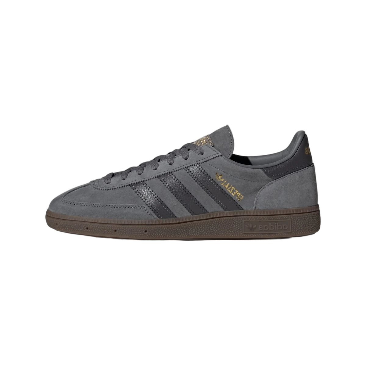 Overkicks - Adidas Handball Spezial Dark Grey Black Gum (ID8780) - vista lateral