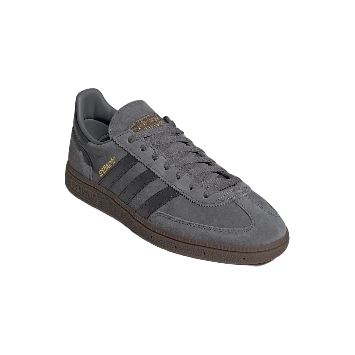 Overkicks - Adidas Handball Spezial Dark Grey Black Gum (ID8780) - detalle suela