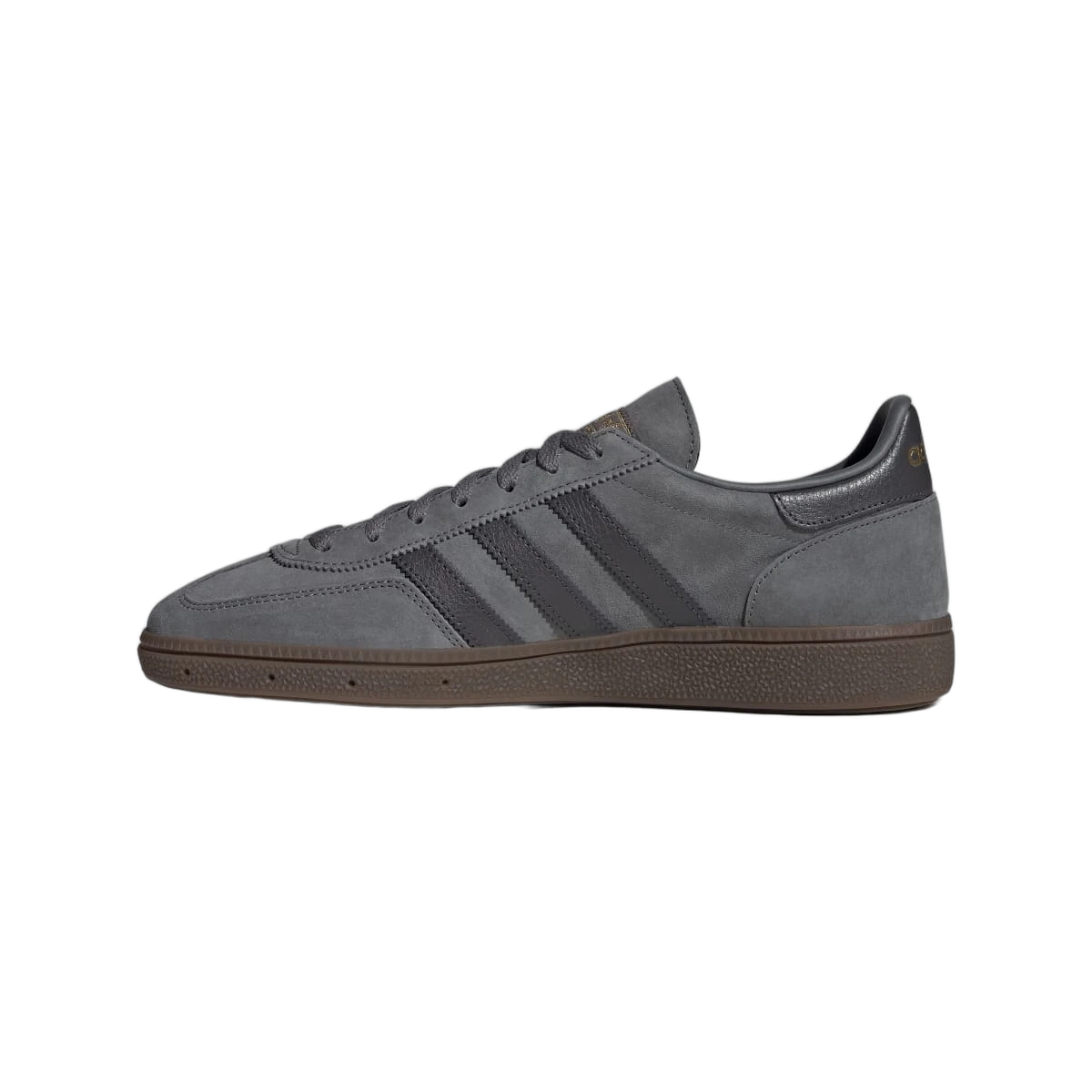 Overkicks - Adidas Handball Spezial Dark Grey Black Gum (ID8780) - detalle talón