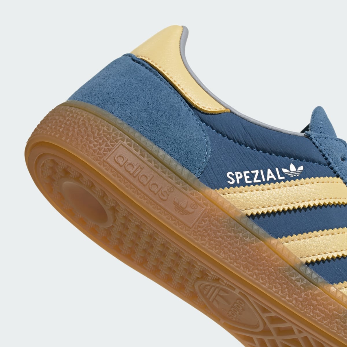 Overkicks - Adidas Handball Spezial Dusky Ink Easy Yellow (KK2693) - detalle lateral interior