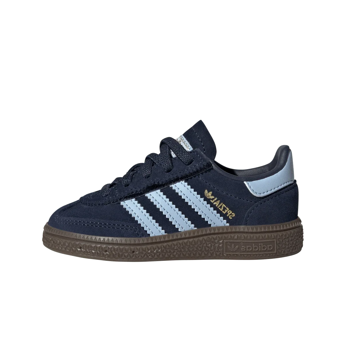 Overkicks - Adidas Handball Spezial Elastic Collegiate Navy Clear Sky (TD) (JI2899) - vista lateral