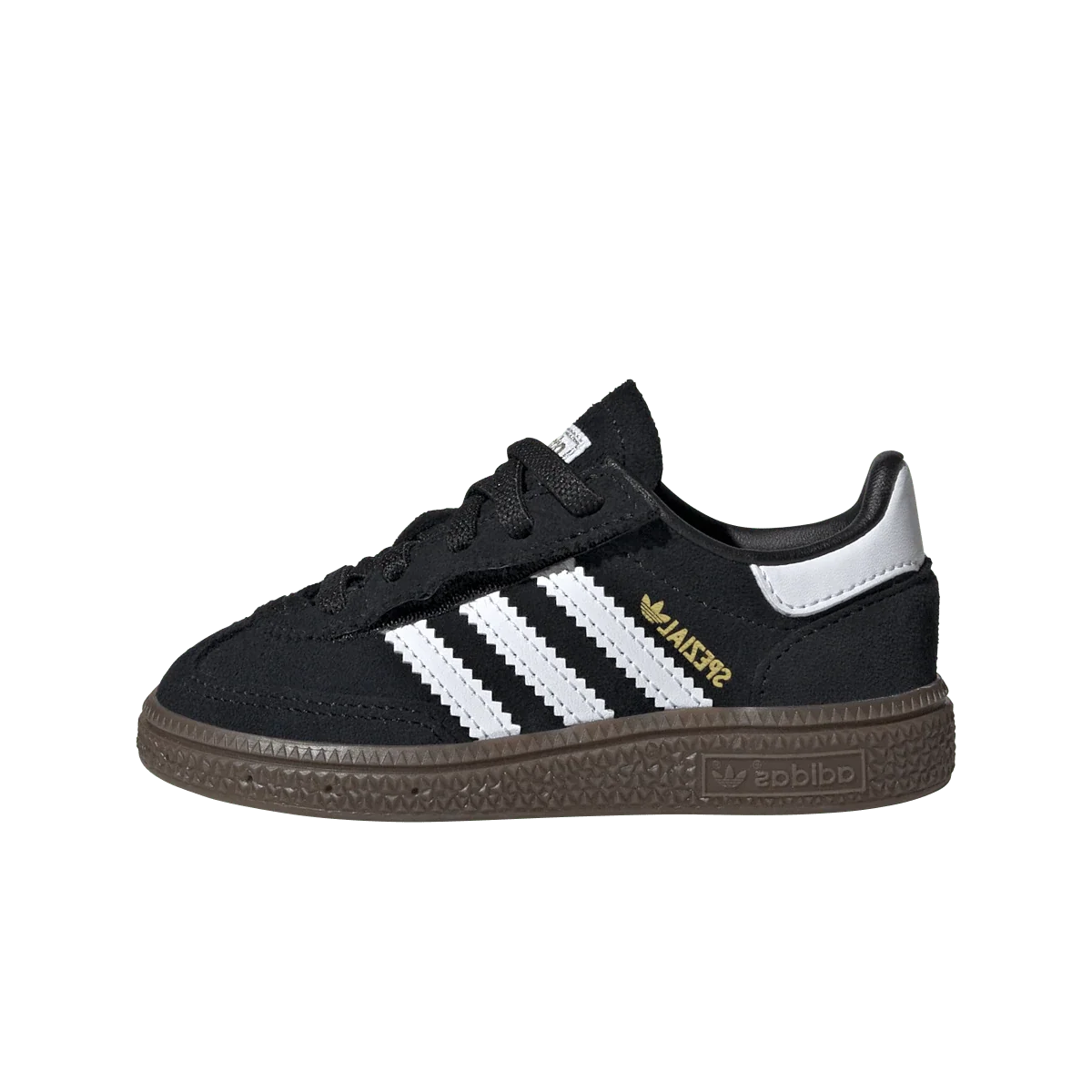 Overkicks - Adidas Handball Spezial Elastic Core Black Cloud White (TD) (JI2898) - vista lateral