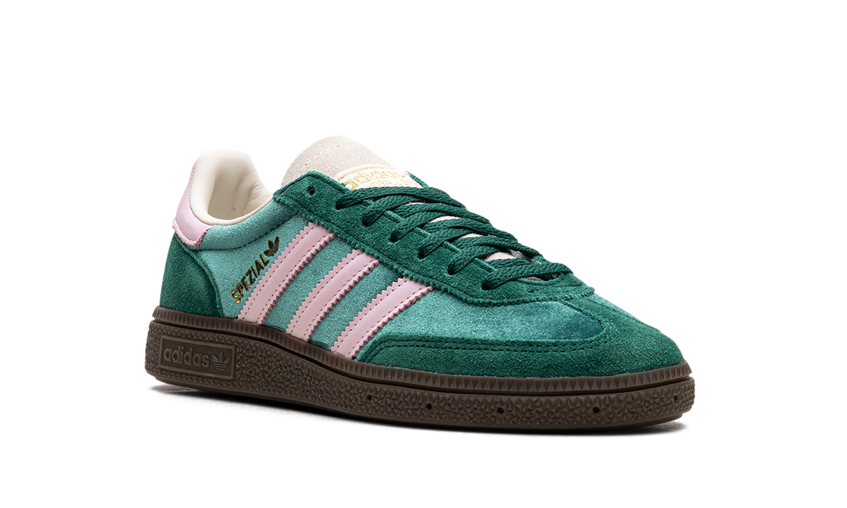 Overkicks - Adidas Handball Spezial Green Pink Velvet (JI2648) - detalle lateral interior