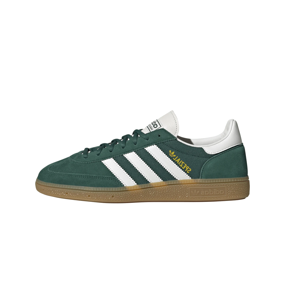 Overkicks - Adidas Handball Spezial Green White Gum (JH5438) - vista lateral