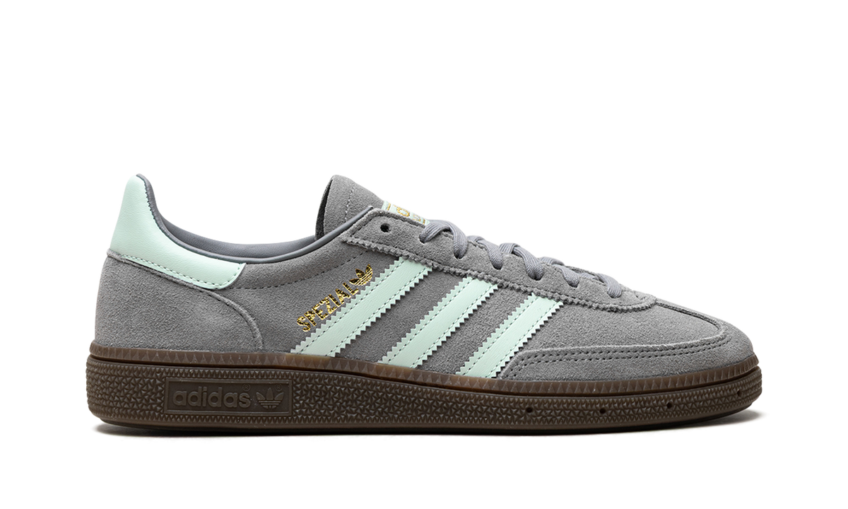Overkicks - Adidas Handball Spezial Grey Clear Mint Gum (JI4471) - detalle talón