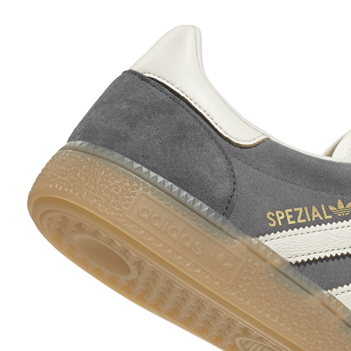 Overkicks - Adidas Handball Spezial Grey Four Off White (IH6588) - detalle lateral interior