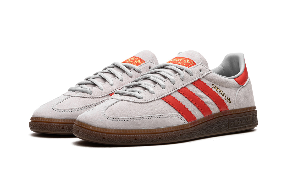 Overkicks - Adidas Handball Spezial Grey Hi-Res Red (EF5747) - vista trasera