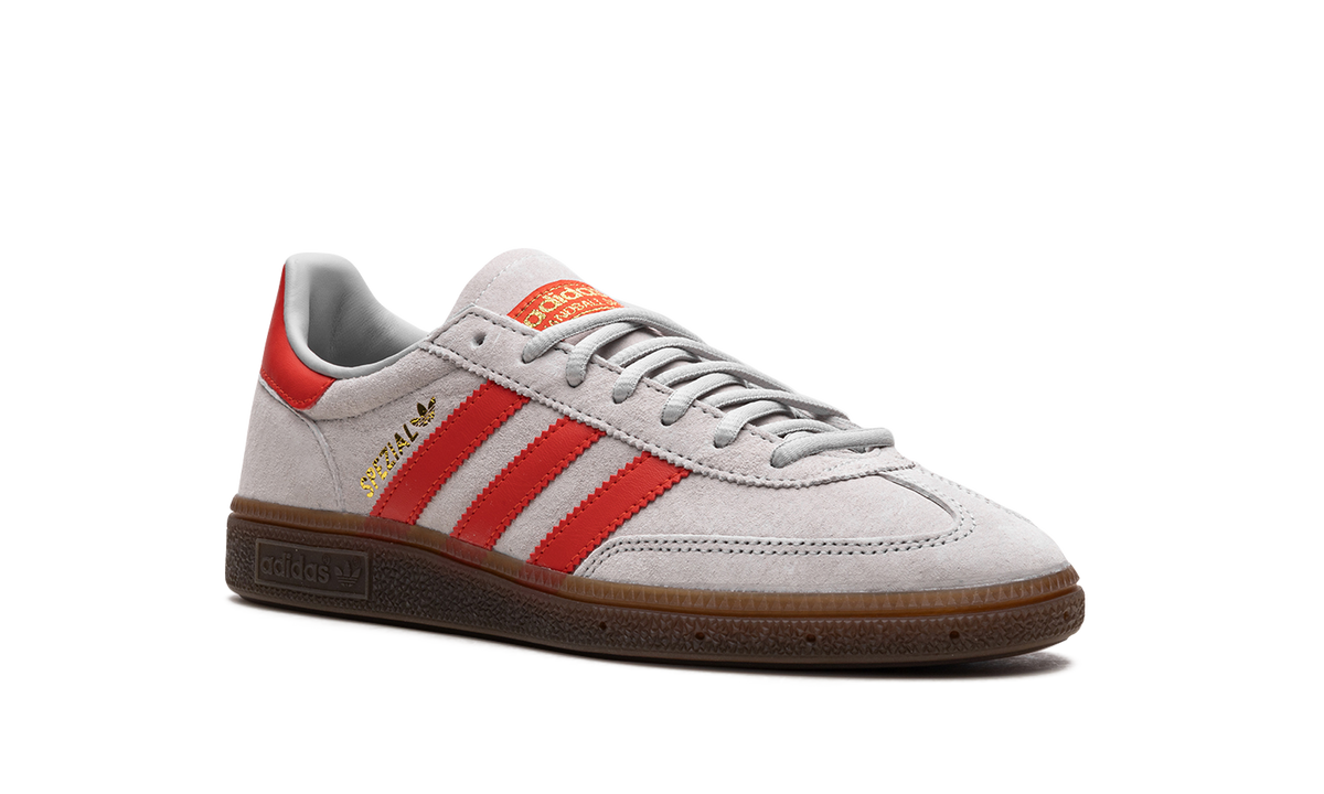 Overkicks - Adidas Handball Spezial Grey Hi-Res Red (EF5747) - detalle lateral interior