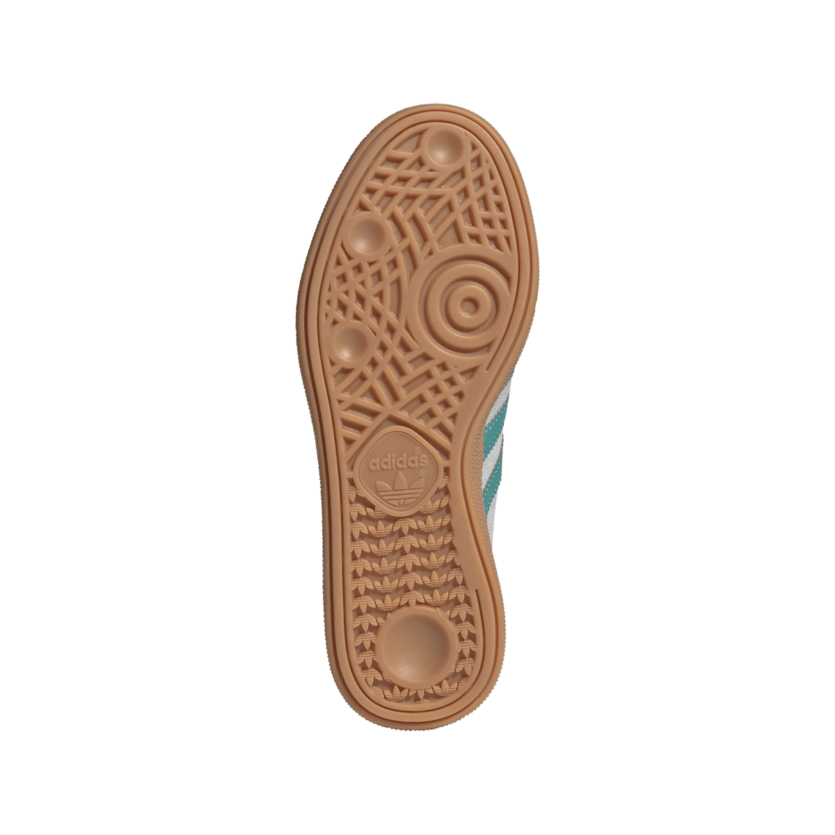Overkicks - Adidas Handball Spezial Grey Two Pure Teal Gum (JP7997) - detalle suela
