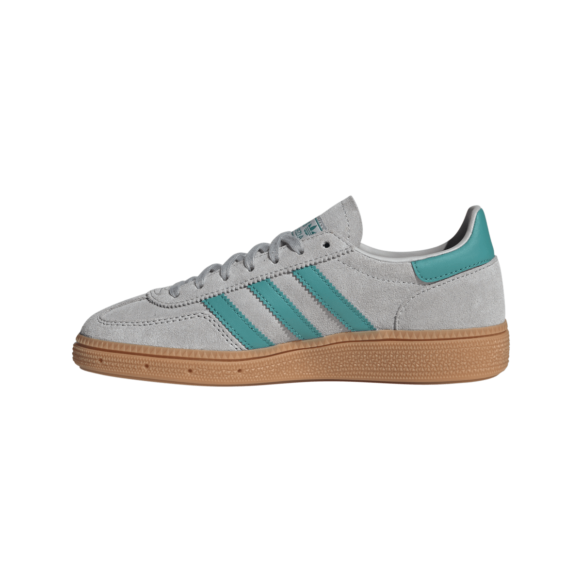 Overkicks - Adidas Handball Spezial Grey Two Pure Teal Gum (JP7997) - detalle talón