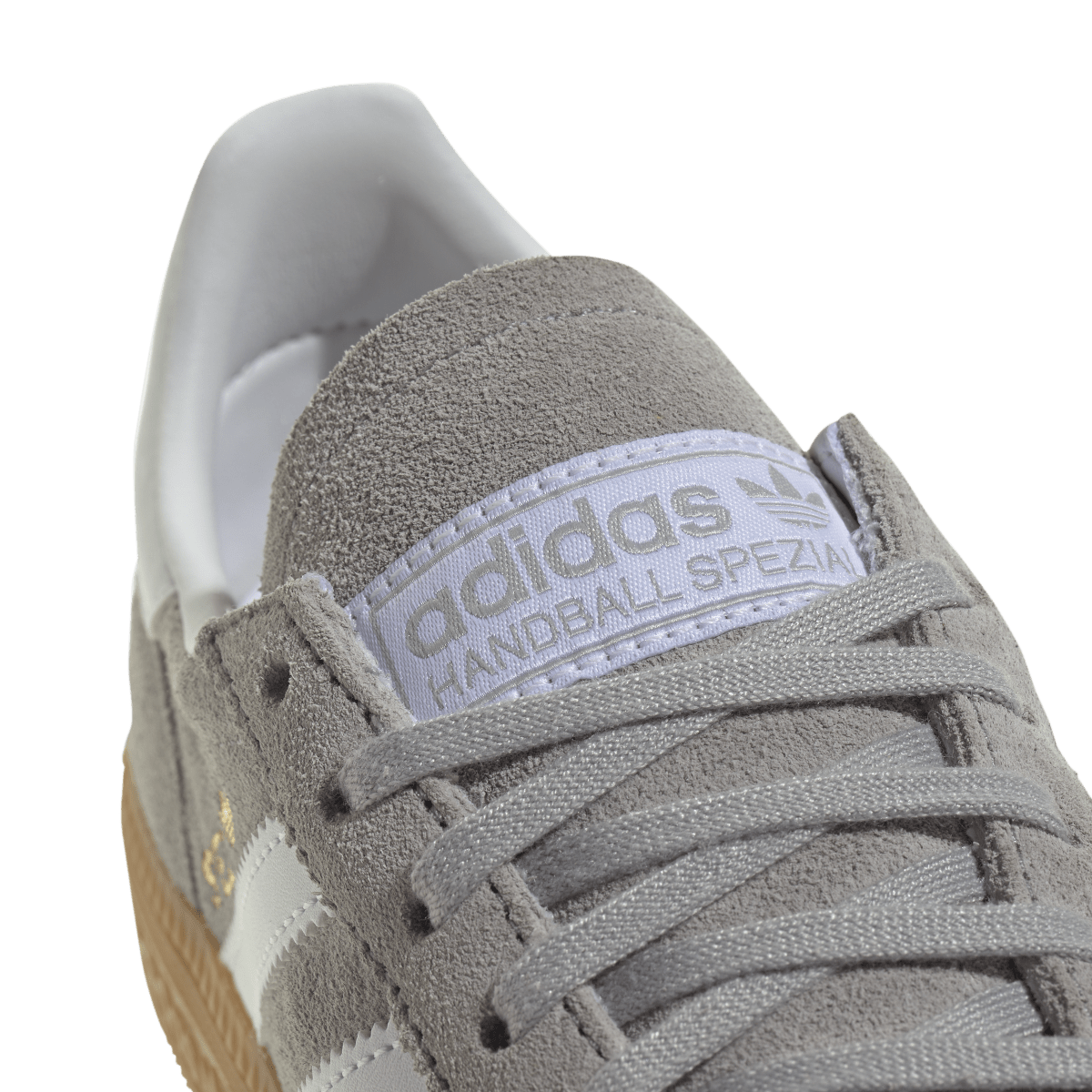 Overkicks - Adidas Handball Spezial Grey Two White Gum (JP9561) - detalle lateral interior