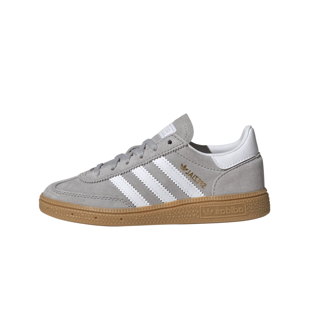Overkicks - Adidas Handball Spezial Grey Two White Gum (PS) (JP9572) - vista lateral