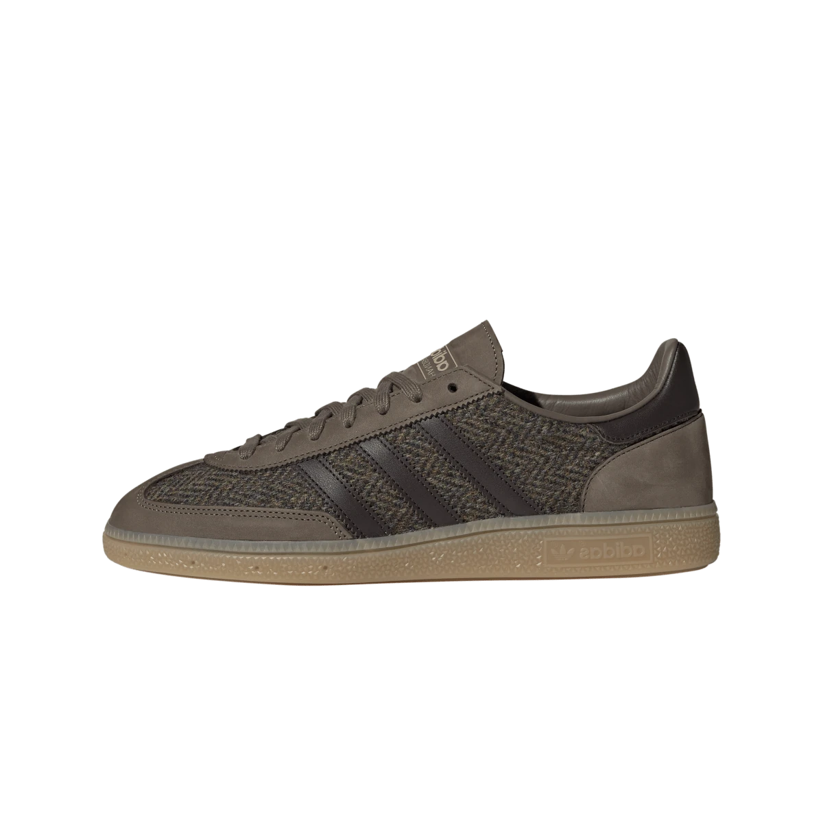 Overkicks - Adidas Handball Spezial Harris Tweed Aurora Coffee (KJ1248) - vista lateral